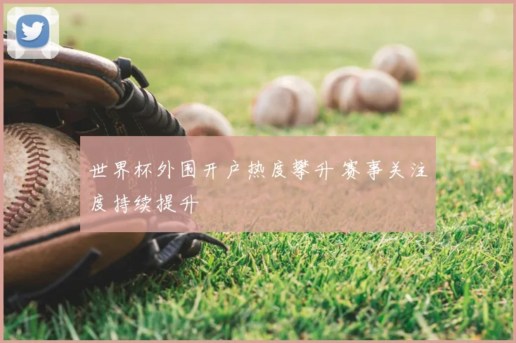 世界杯外围开户热度攀升 赛事关注度持续提升